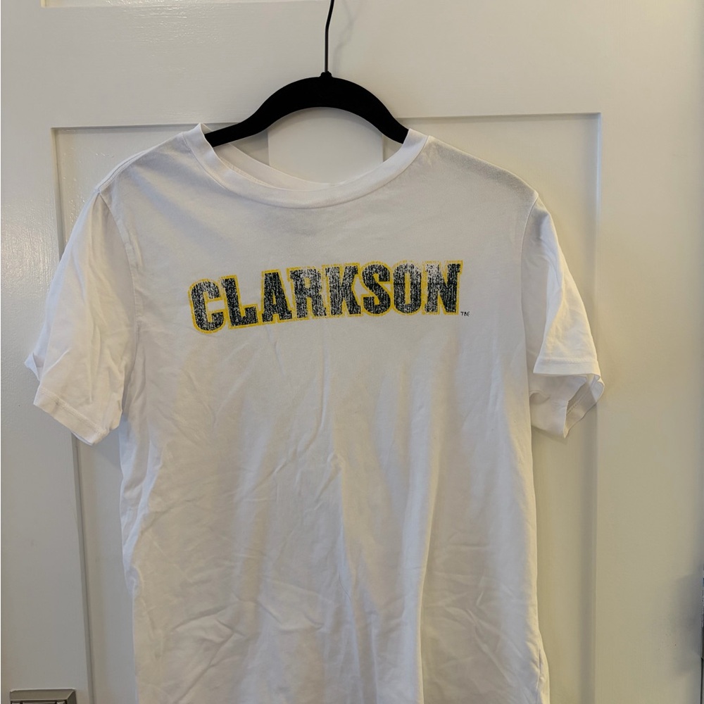 Clarkson University 100% Cotton White T-Shirt